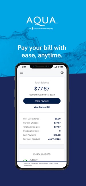 Aqua pa sales bill pay