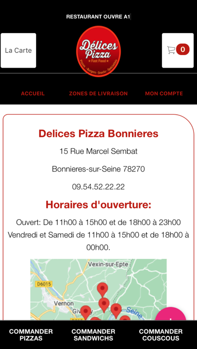 Delices Pizza Bonnieres Screenshot