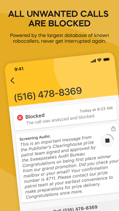 Nomorobo Max Spam Call Blocker Screenshot