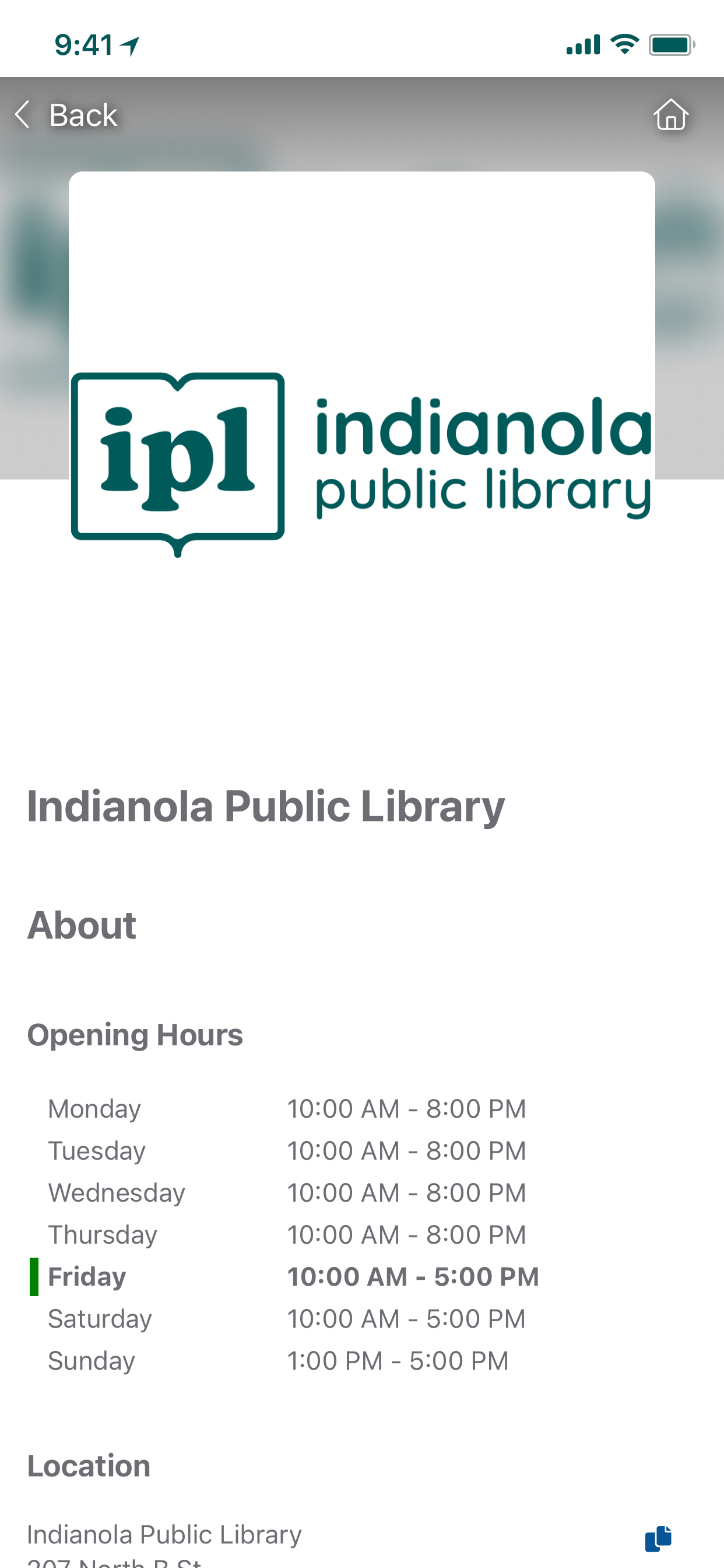 Indianola Public Library