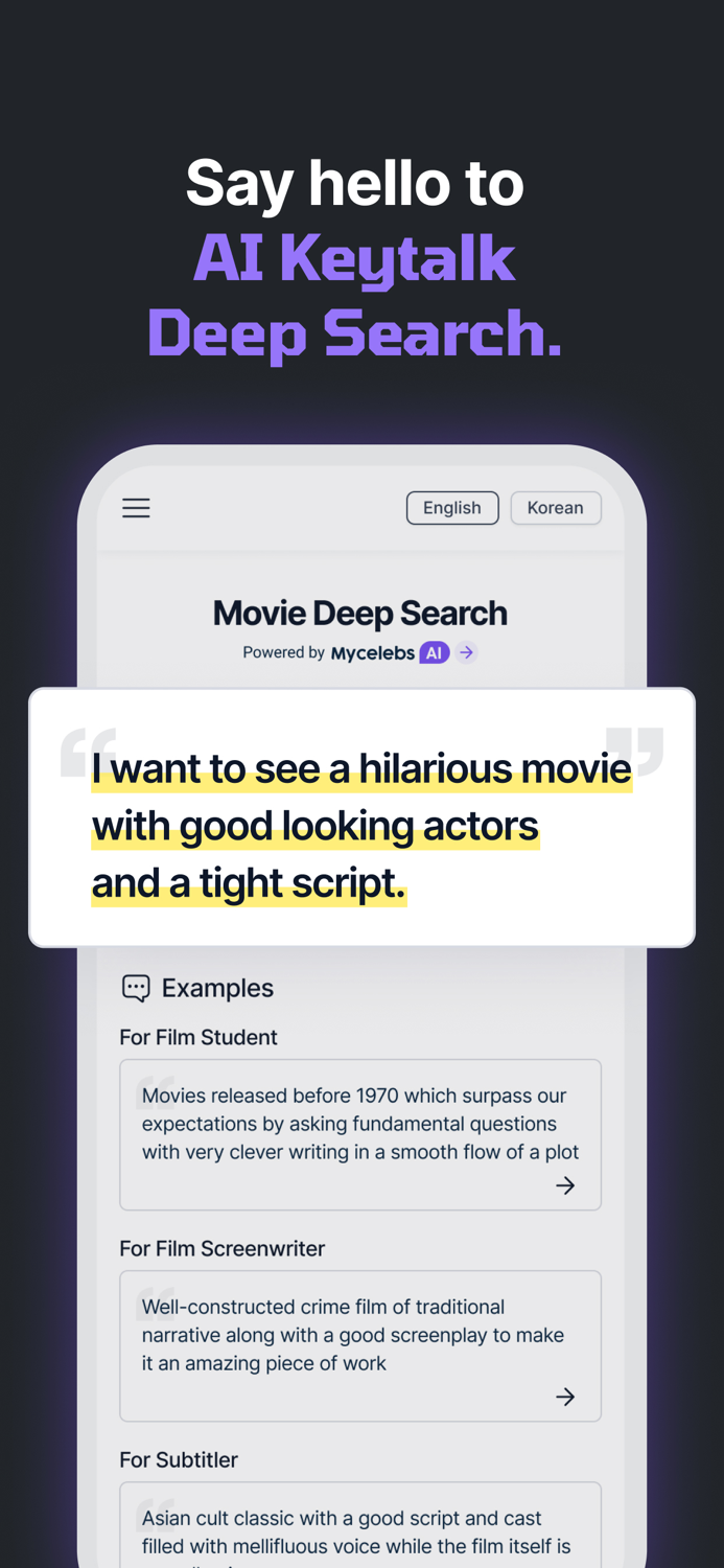 Movie Deep Search - AI Keytalk