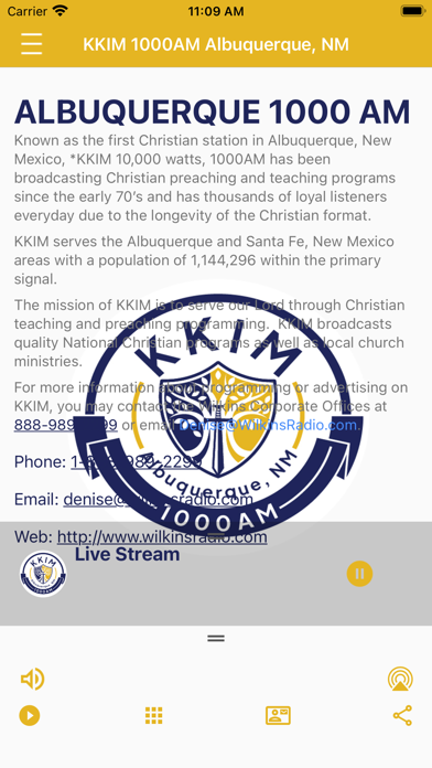 KKIM AM 1000 Screenshot
