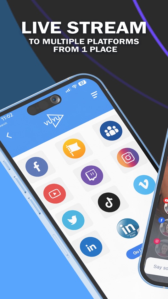 #1. Vuyu -Live-Multi Social Stream (iOS) 由: vuyu.app Ltd