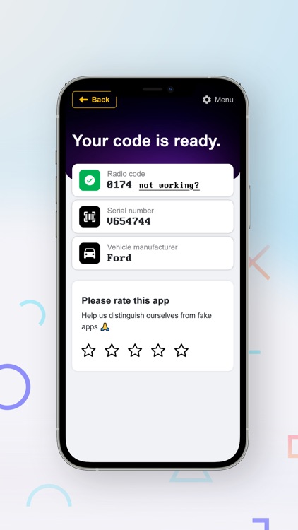 Ford Radio Code Generator screenshot-3