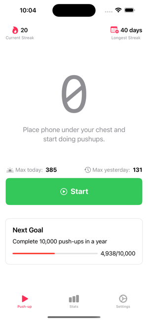 ‎Auto Push Up Counter & Tracker Screenshot