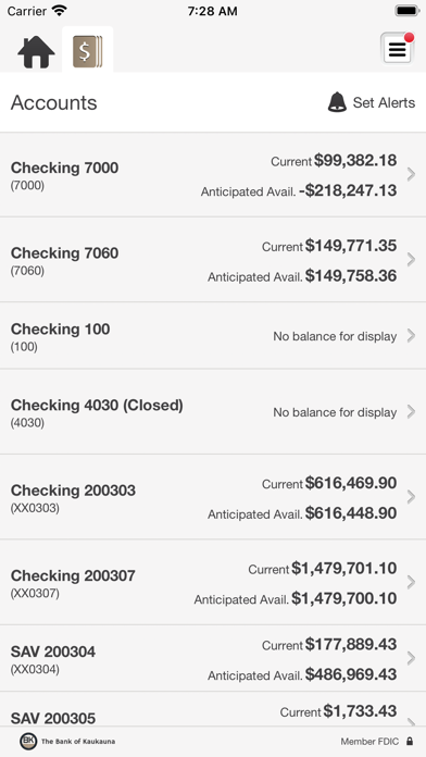 BOK Mobile Business Banking Screenshot