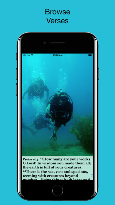 Navy Psalm Daily Quotes NIV Screenshot