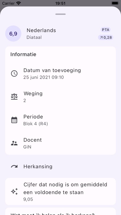 Gemairo - Stats voor Magister Screenshot