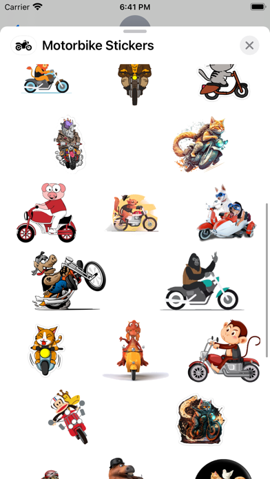 Screenshot #2 pour Motorbike Stickers