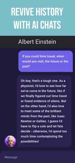 Game screenshot AI History Chat Conversations apk