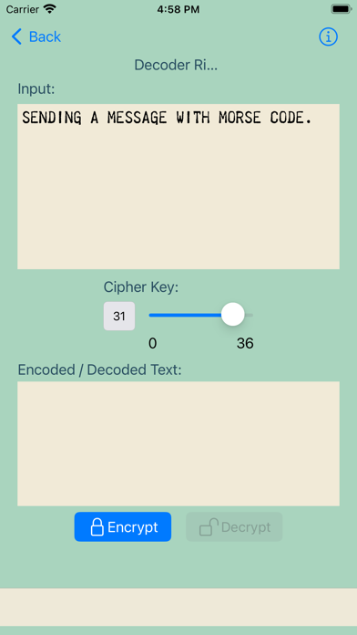 Screenshot #2 pour MorseCode-Decoder