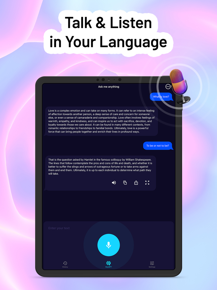 heyAI XInstant AI Voice Chat