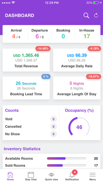 Screenshot #1 pour Continents Hotels PMS and CMS