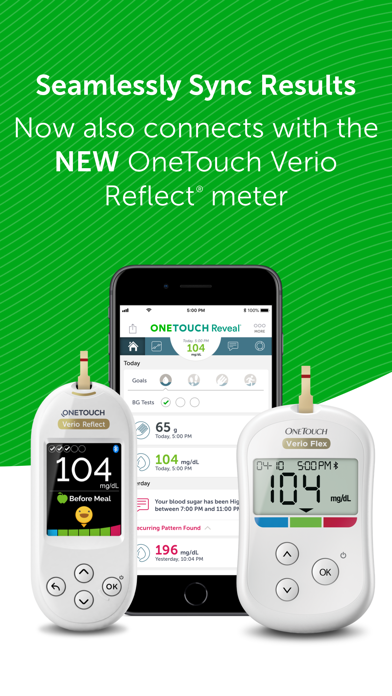 OneTouch Reveal® app Screenshot