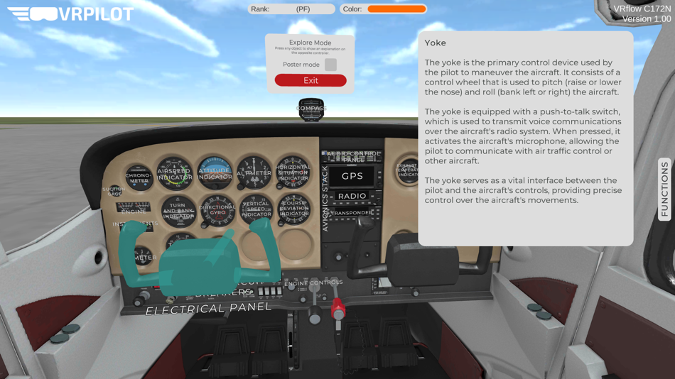 #1. VRflow C172N (iOS) Podle: VRpilot
