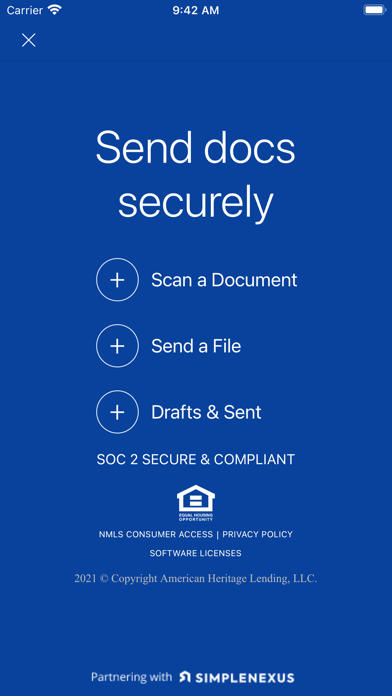 American Heritage Lending App Screenshot
