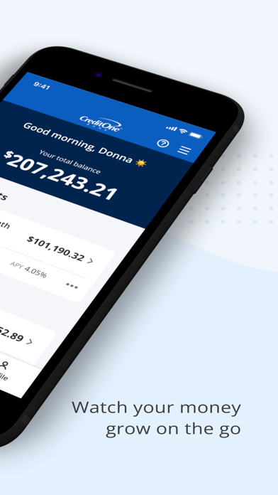 Credit One Bank Deposits Screenshot