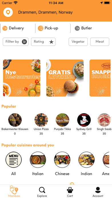 Mamboo: Food delivery Screenshot