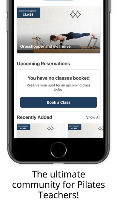 The Pilates HQ App Screenshot