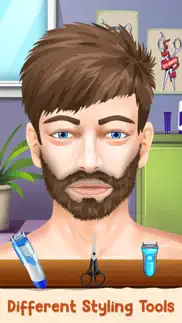 beard salon hair cutting game iphone screenshot 4
