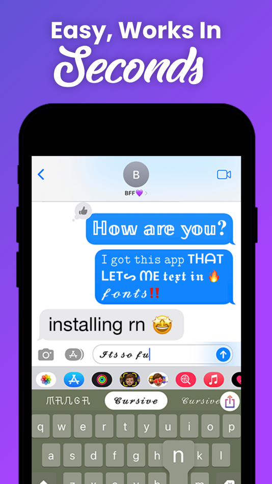#3. Social Fonts Keyboard for Bio (iOS) بواسطة: MM Apps, Inc.