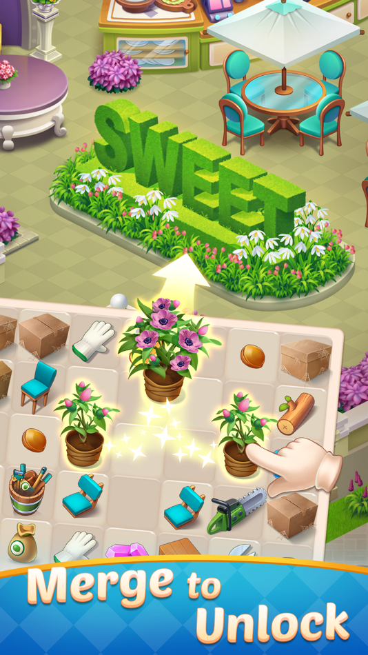 #2. Merge Town : Merge Game (iOS) Podle: Hung Hoang