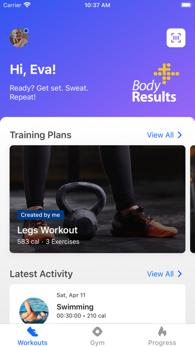 BodyResults Screenshot