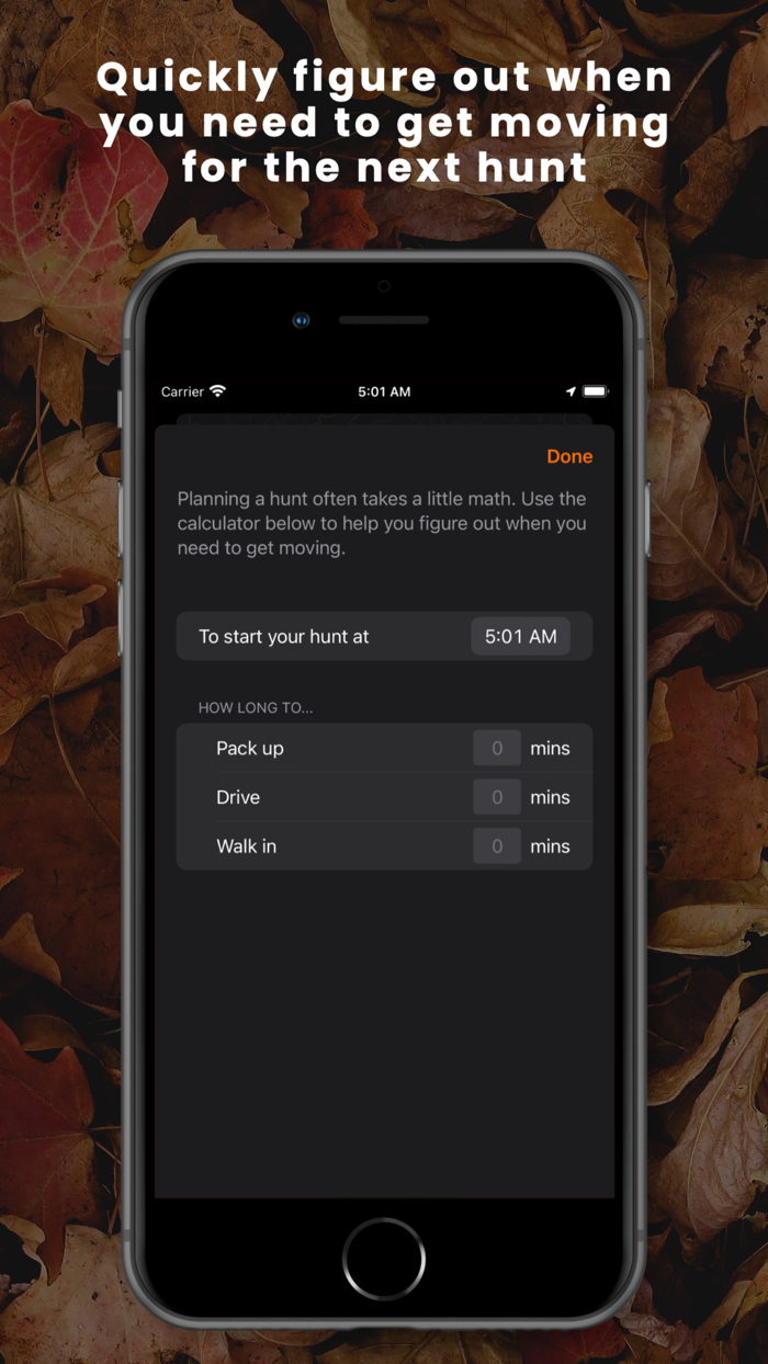 Shooting Light Hunt Clock
