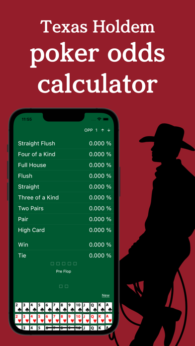 Poker hand calc:Texas hold'em Screenshot