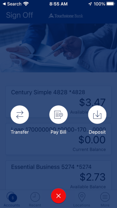 Touchstone Bank Business Screenshot