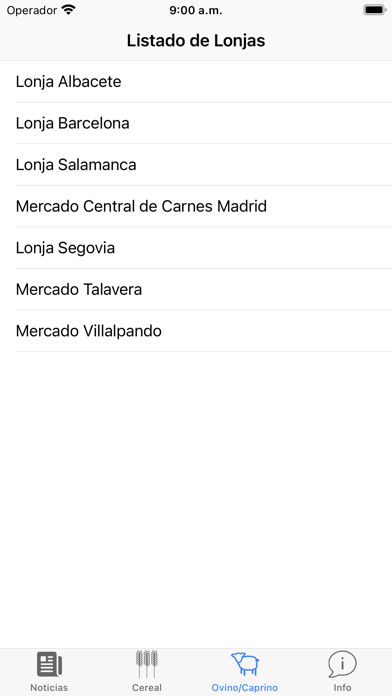 Lonjas España Screenshot