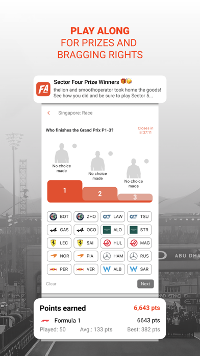 FanAmp - The Home for F1 Fans Screenshot