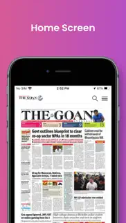 the goan e-paper iphone screenshot 2