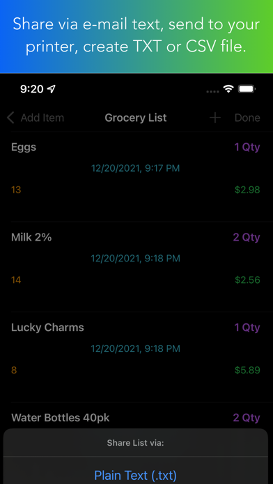 Jot Shopping List screenshot 4