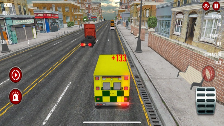 Ambulance Endless Race in City