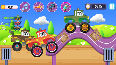 Monster Trucks Stunt Race Game Screenshot