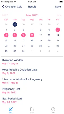 Game screenshot Ovulation Calculator, Calendar apk