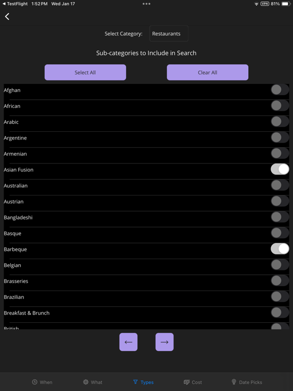 Date Spark iPad screenshot 3 - Lifestyle app