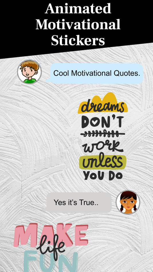 #4. Animated MOTIVATIONAL Stickers (iOS) By: Prashant Yadav