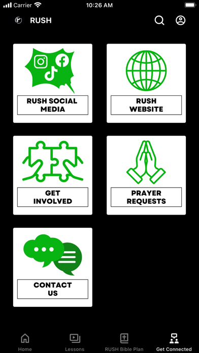 RUSH Youth Group Screenshot