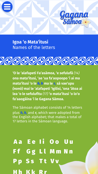 Gagana Sāmoa Screenshot