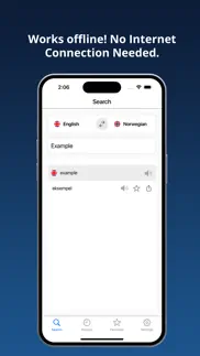 english norwegian dictionary + iphone screenshot 1