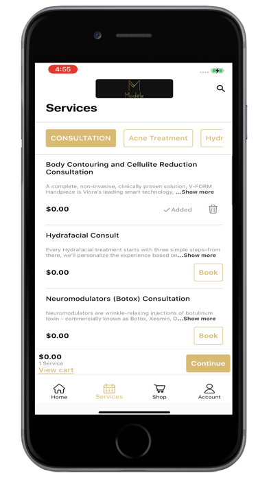 Modele Spa Screenshot