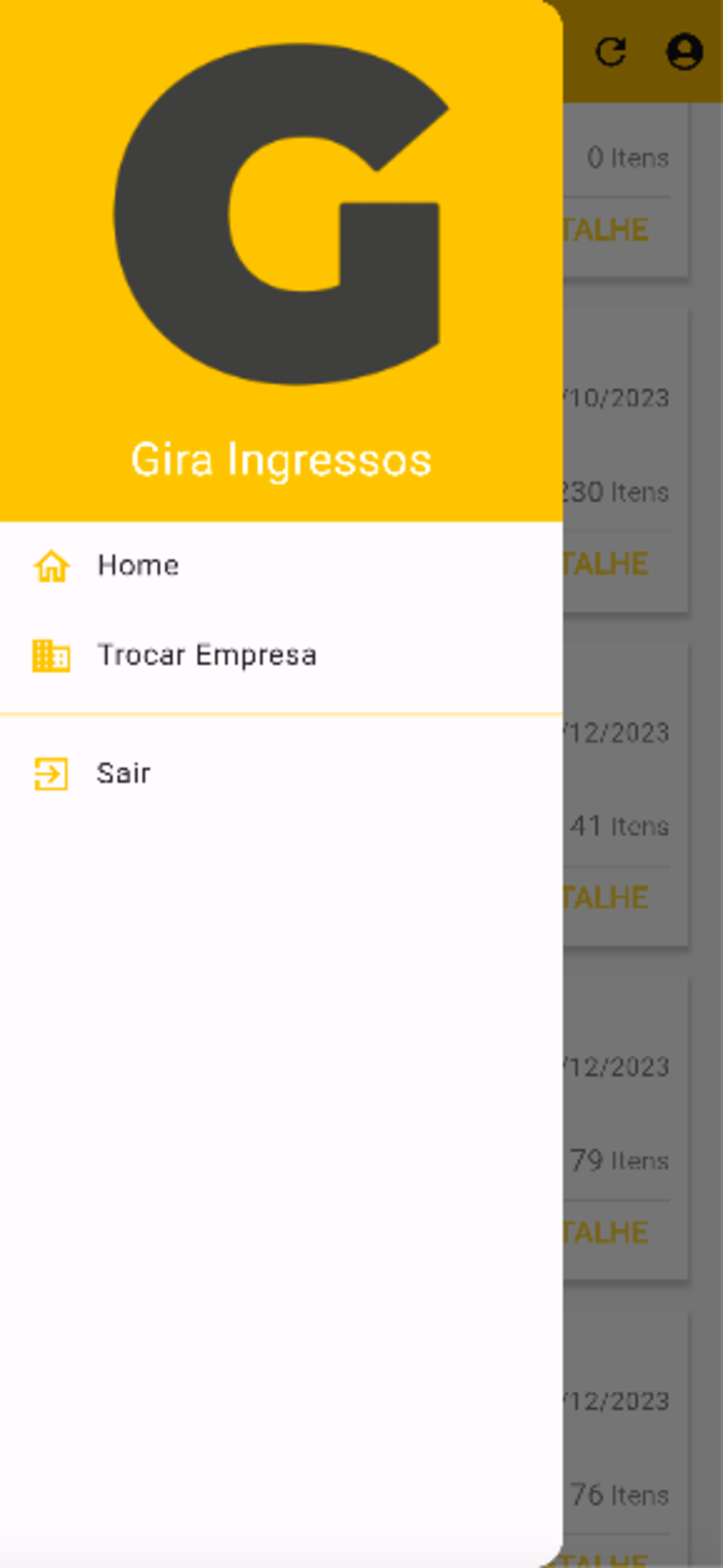 Gira Ingressos Produtor