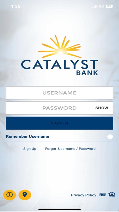 Catalyst Bank Screenshot