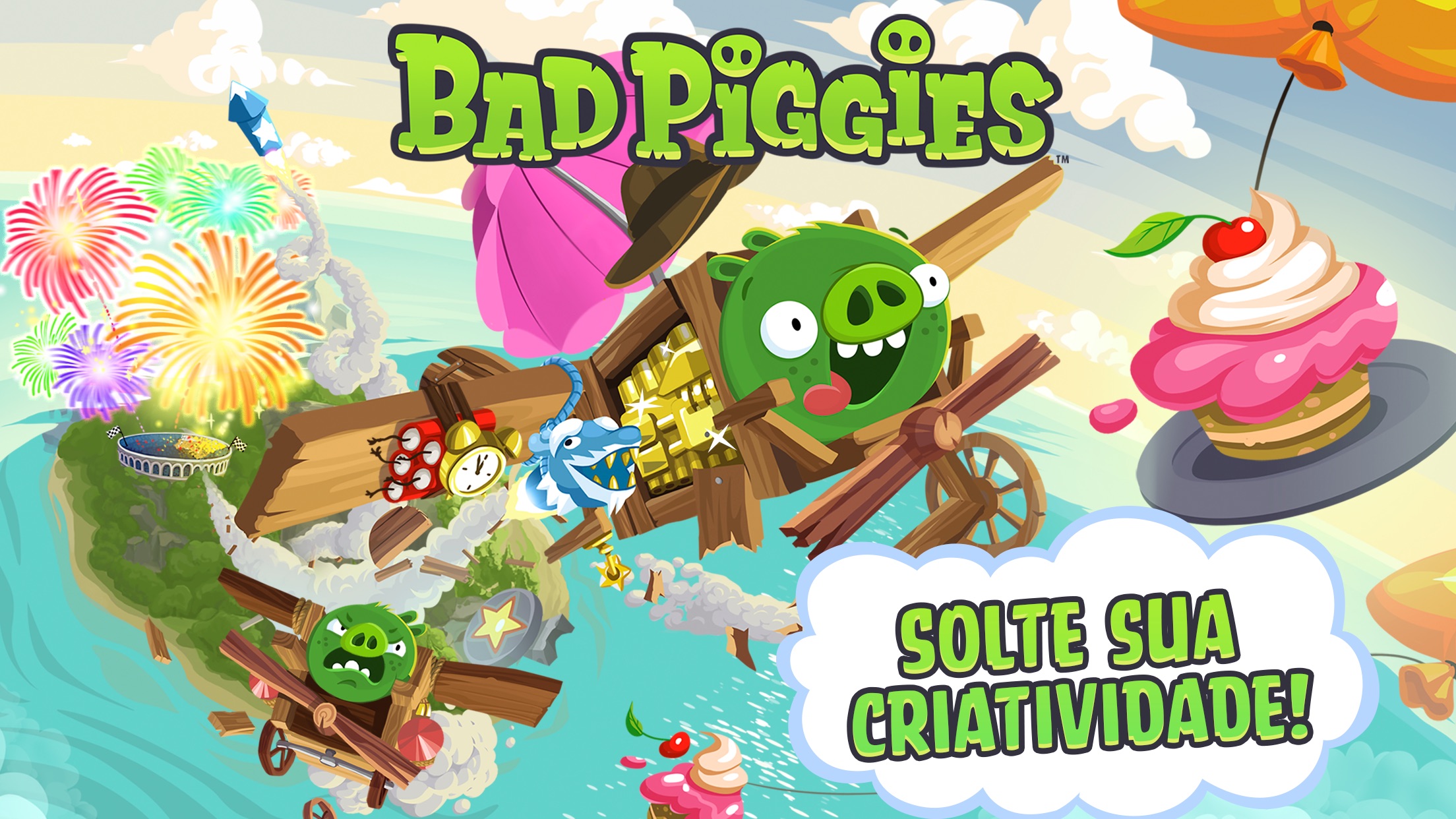 Screenshot do app Bad Piggies