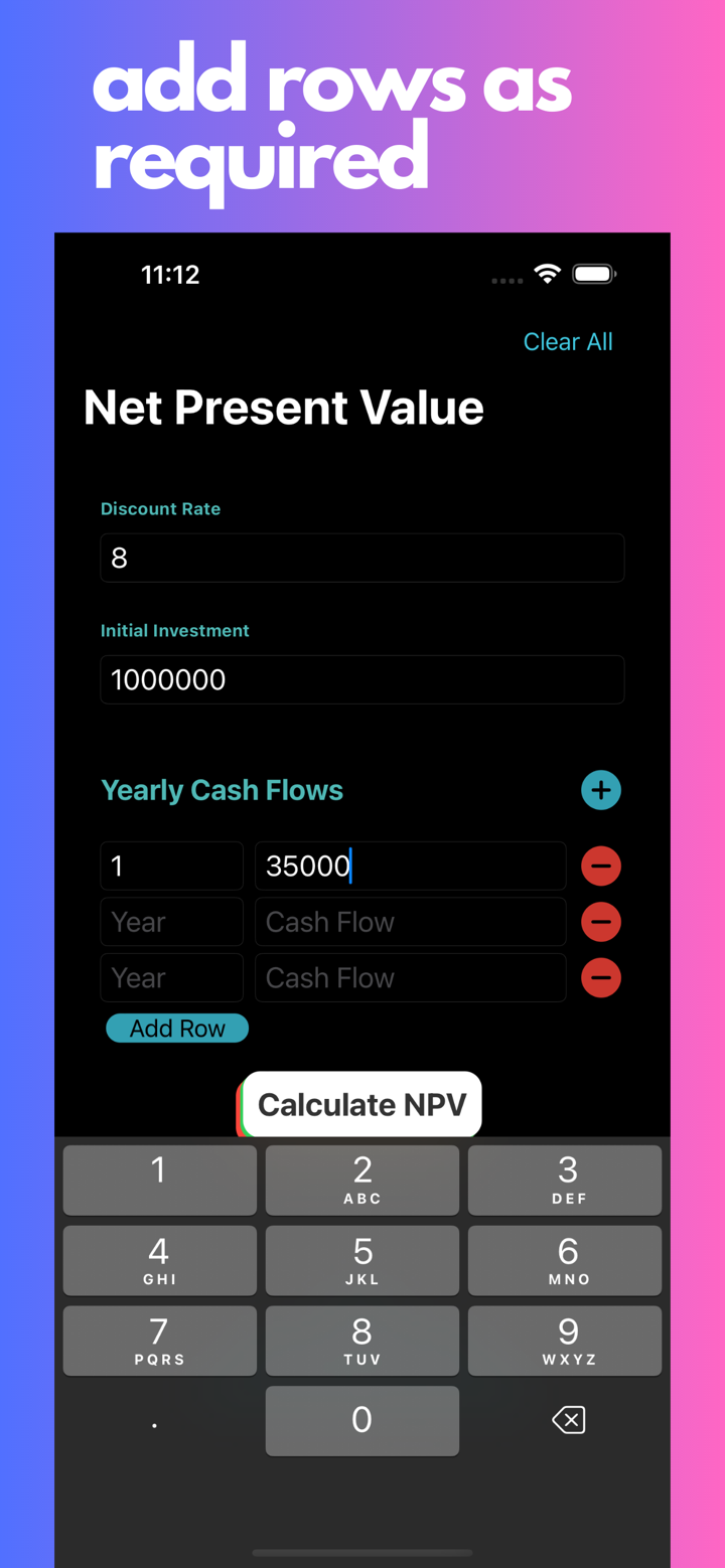 NPV Calculator screenshot 4
