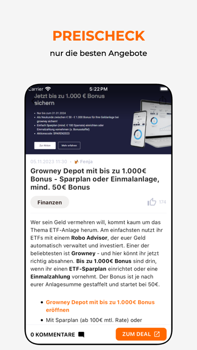 Schnäppchenfuchs » Angebote Screenshot