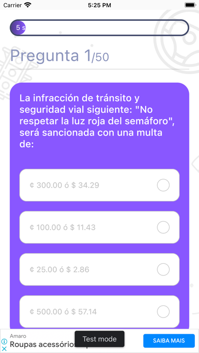 Test de Manejo El Salvador Screenshot