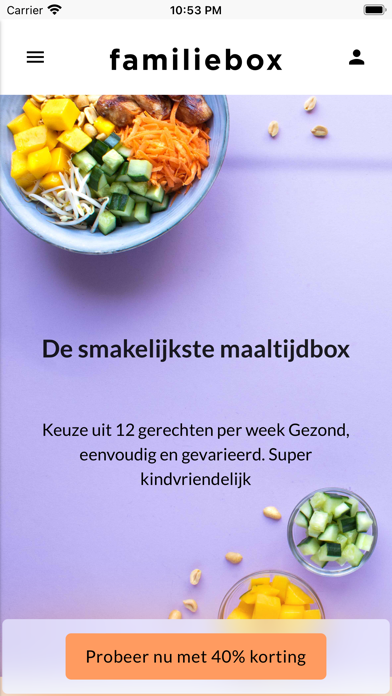 Familiebox: maaltijdbox Screenshot